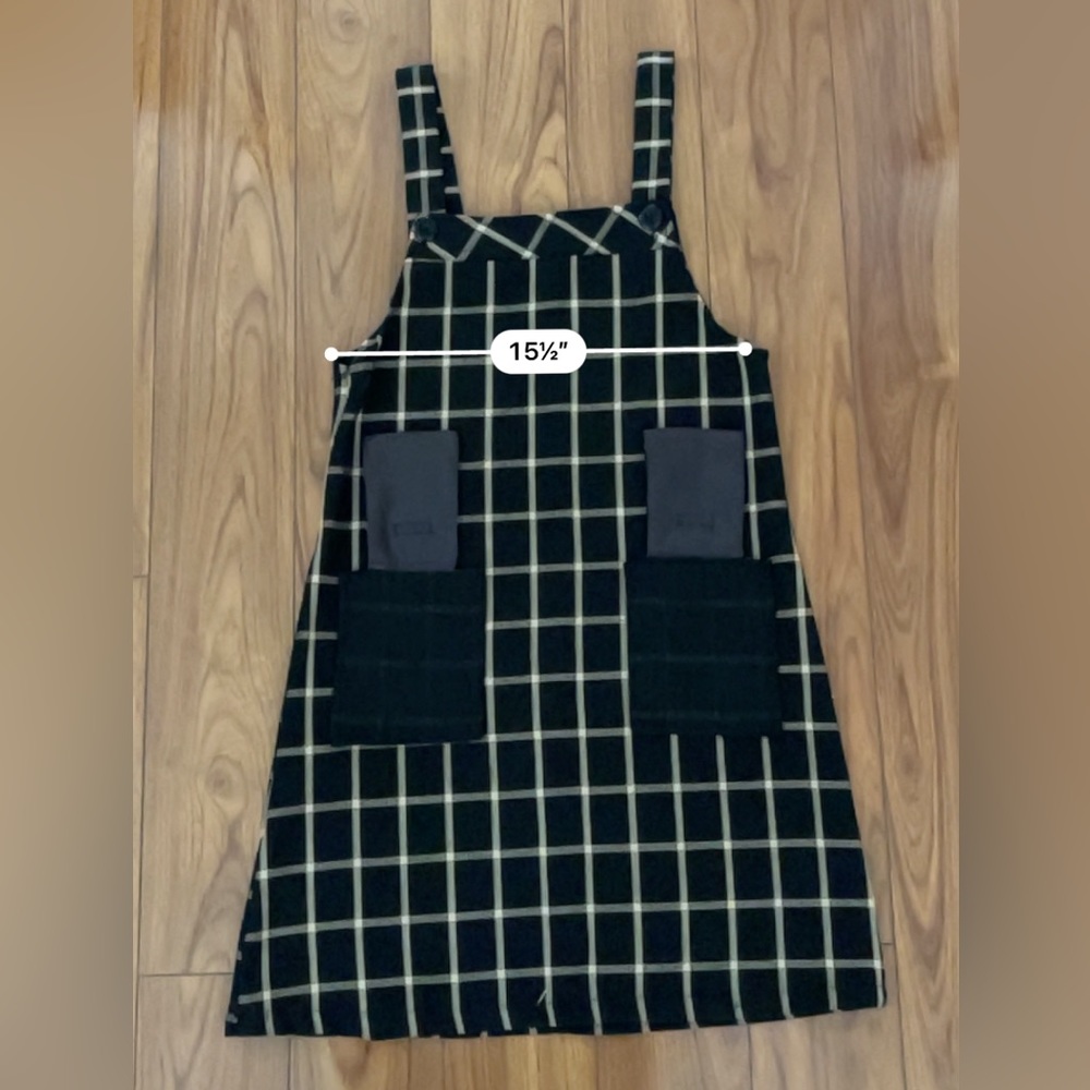 Cute brown checkered straight dress